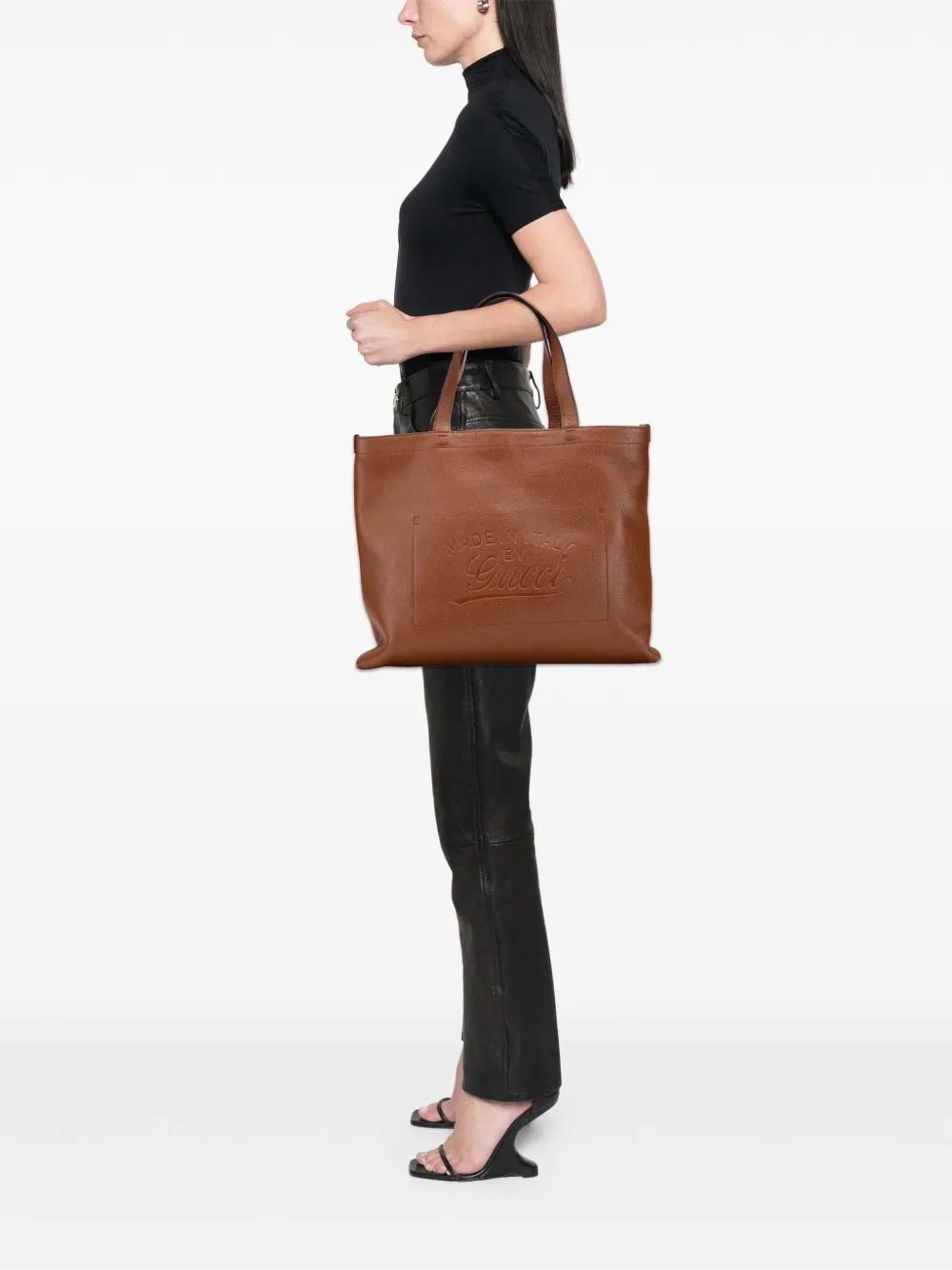 Gucci Pre-Owned bolso shopper con logo en relieve 2016-2025 | Pre-owned | Image 2