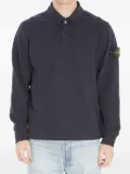 Stone Island badge-detail polo shirt - Blue