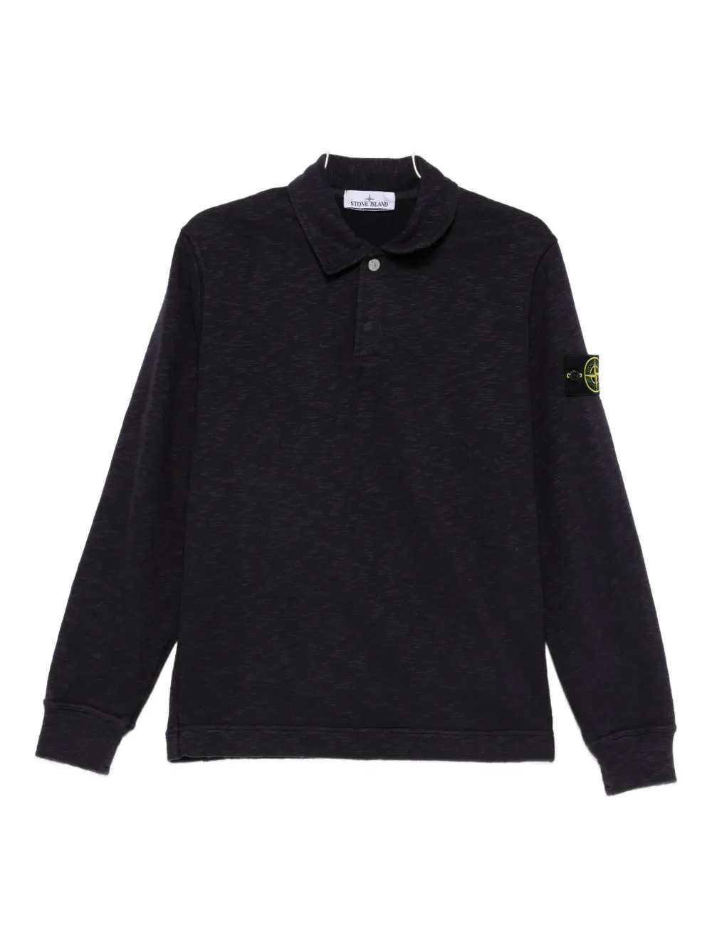 Stone Island バッジディテール ポロシャツ - ブルー Stone Island バッジディテール ポロシャツ - ブルー