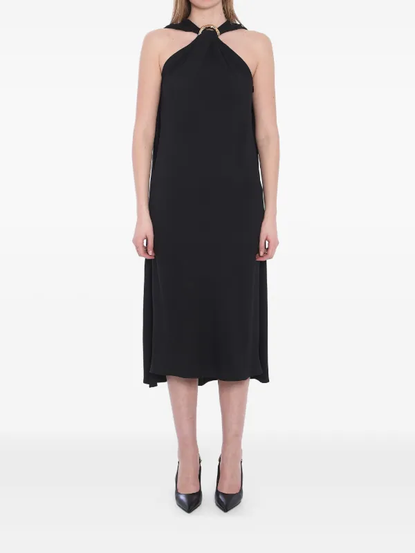 gucci halter dress halter-neck Cape Midi | Black plus size beachwear
