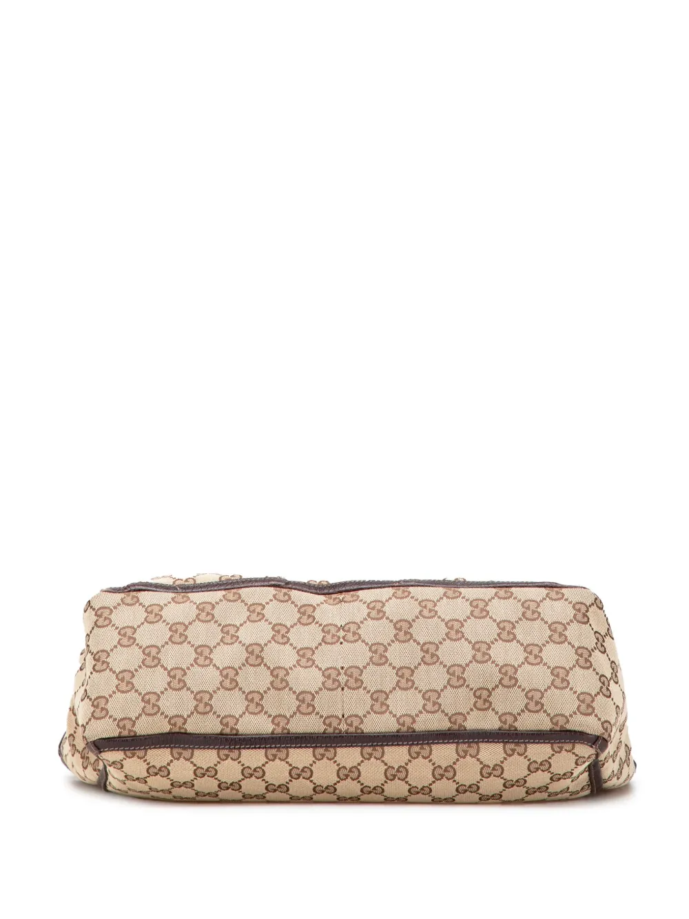Pre-owned Gucci 2000-2015 Gg Canvas Abbey D Ring Pocket Tote Bag In Brown
