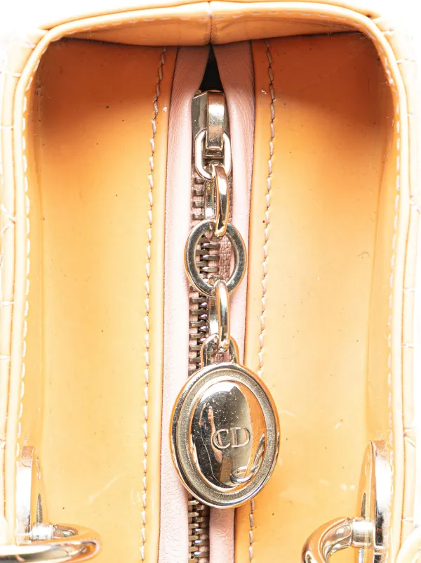 Christian Dior Pre-Owned 2012 ラージ パテント カナージュ レディ