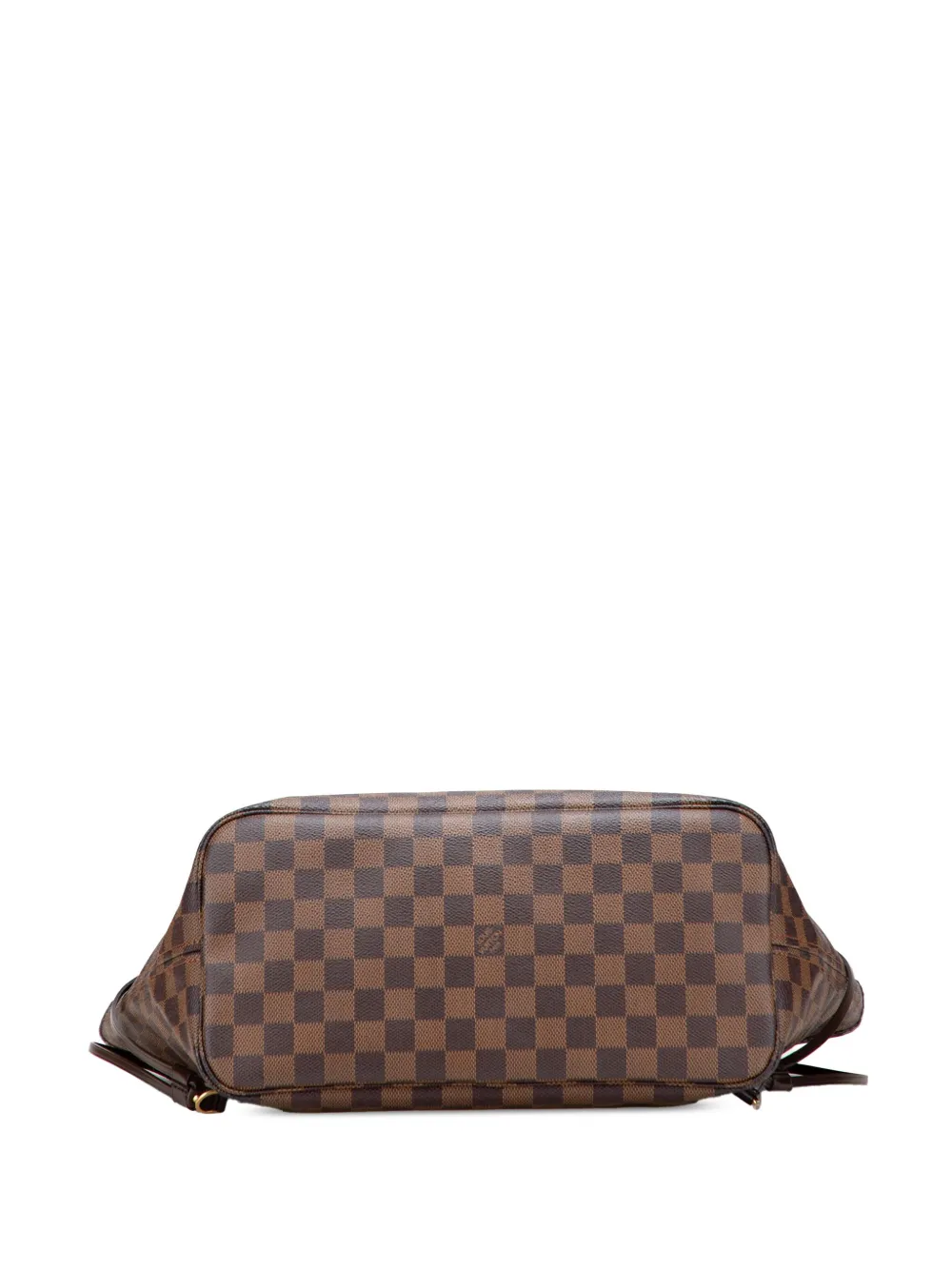 Pre-owned Louis Vuitton 2008 Damier Ebene Neverfull Mm Tote Bag In Brown