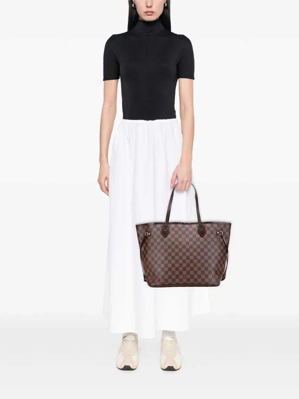 Louis Vuitton Pre-Owned 2008 Damier Ebene Neverfull MM tote bag | Pre-Owned | Image 2
