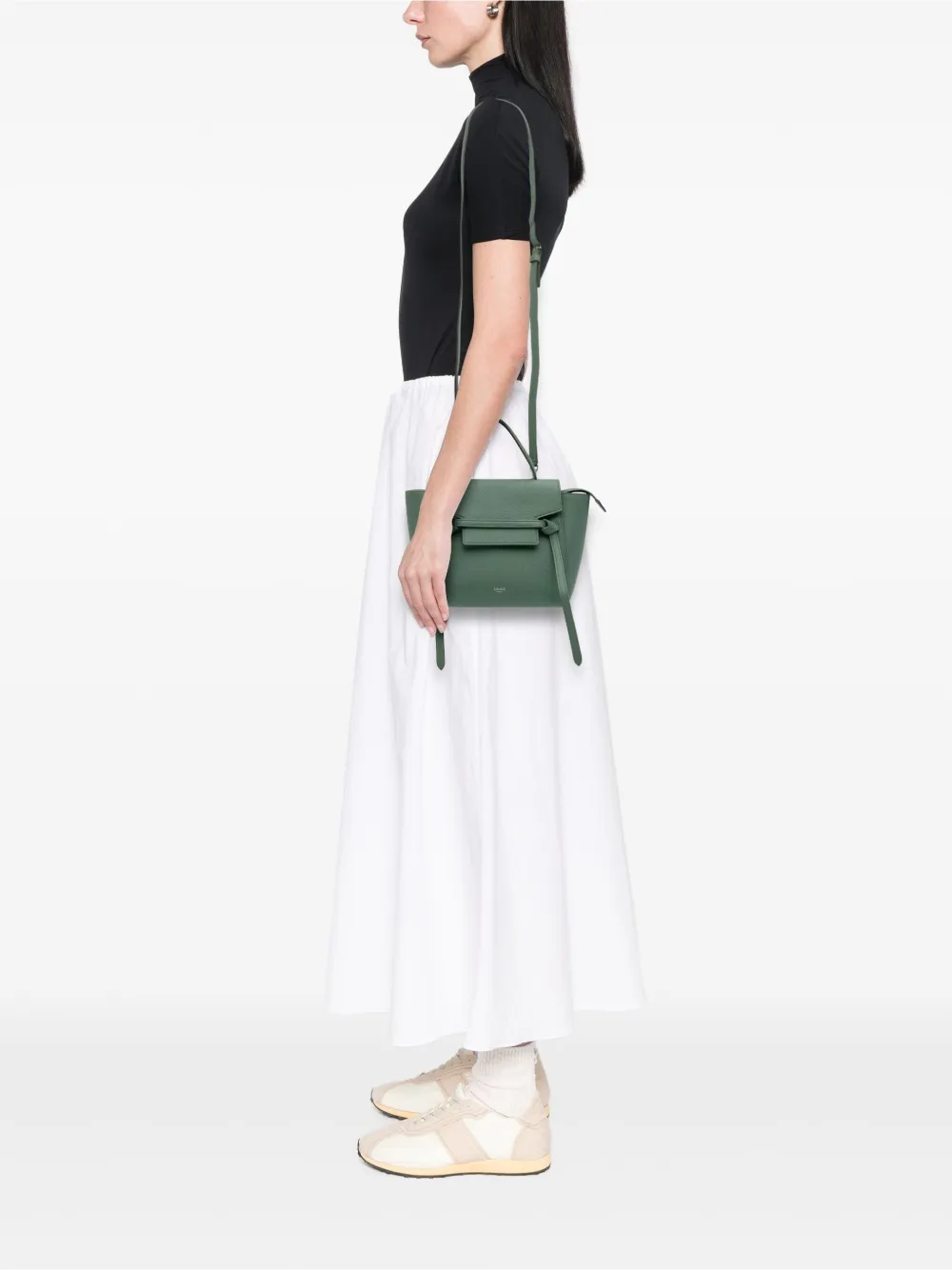 Celine Pre-Owned 2019 Nano Grained Calfskin Belt Bag satchel | Pre-Owned | Image 2