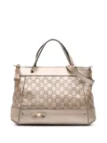 Gucci Pre-Owned 2016-2025 Metallic Guccissima Mayfair satchel - Gold