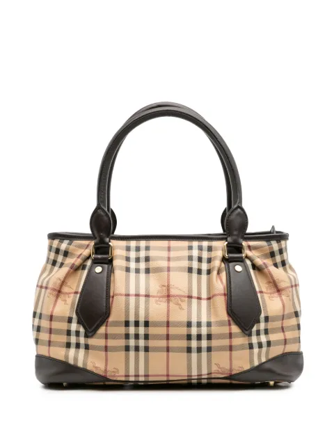 Burberry Pre-Owned 2000-2017 Haymarket Check Coated Canvas satchel