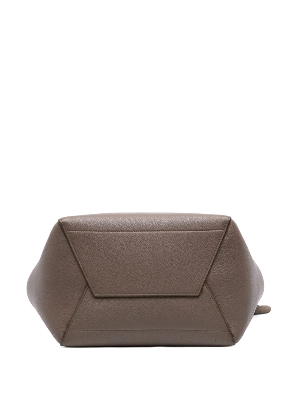 Pre-owned Celine 2019 Medium Leather Seau Sangle Bucket Bag In Brown