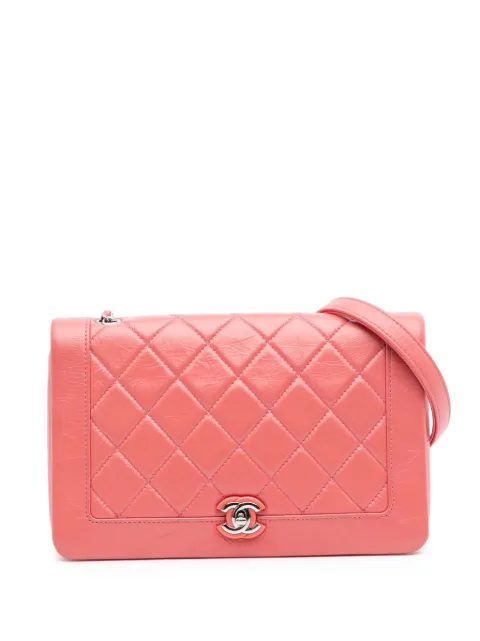 CHANEL Pre-Owned 2018 Crumpled Calfskin Bi Quilted Vintage Full Flap shoulder bag