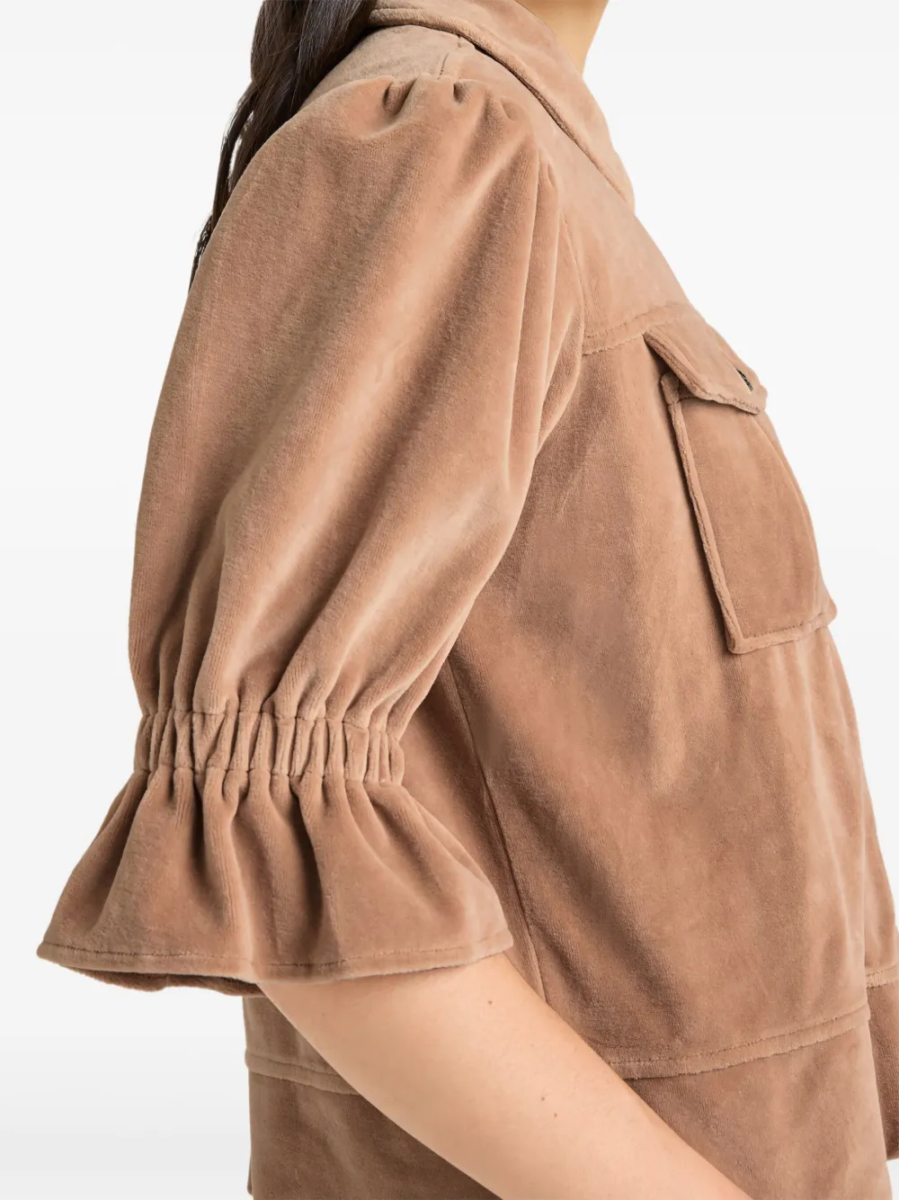 Cinq A Sept Holly J fluwelen jack Bruin