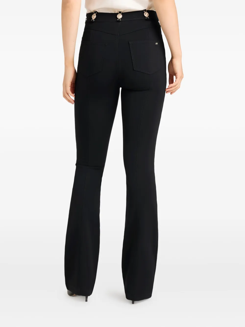 Cinq À Sept Devin Embellished Trousers In Black