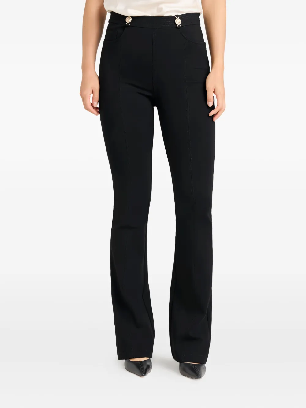 Cinq À Sept Devin Embellished Trousers In Black