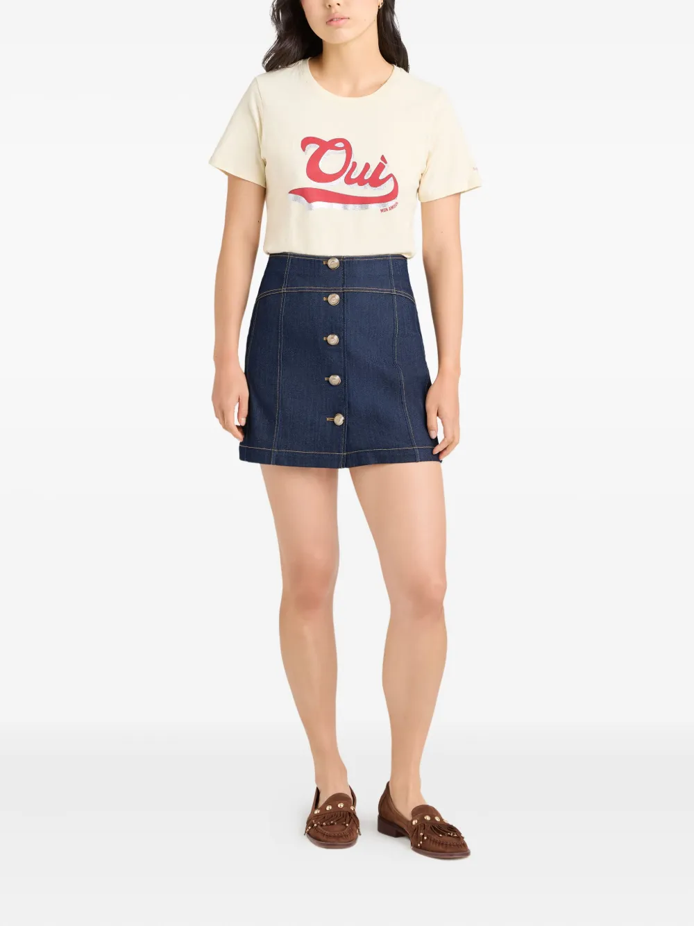 Cinq A Sept Claudia denim skirt - Blauw