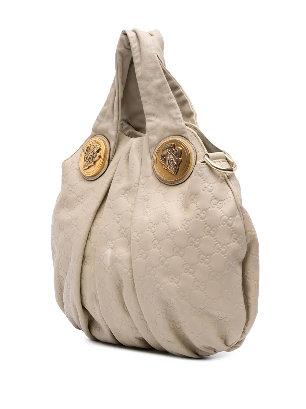 Pre-owned Gucci 2016-2025 Medium Ssima Hysteria Satchel In Brown