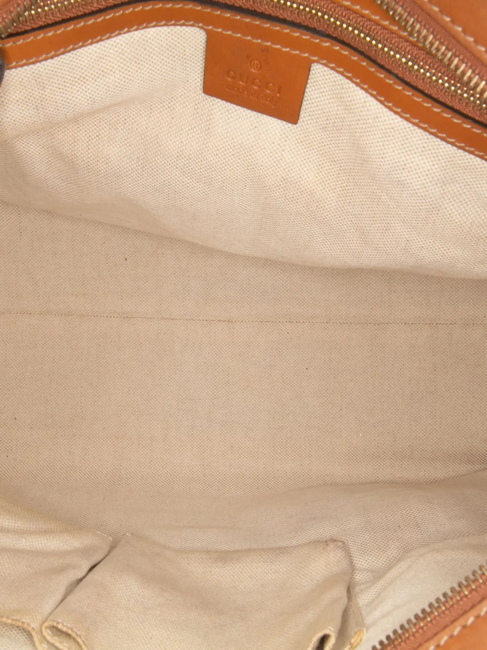 Pre-owned Gucci 2016-2025 Medium Gg Canvas Web Heritage Tote Bag In Brown