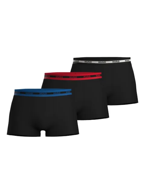 HUGO Kit 3 cuecas boxer com logo no cós
