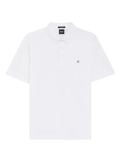 BOSS playera tipo polo con detalle del logo