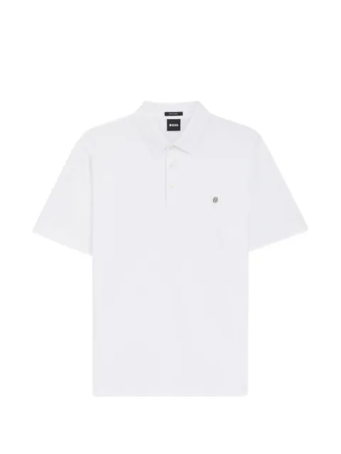 BOSS logo-detail cotton polo shirt