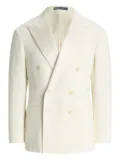 Polo Ralph Lauren double-breasted wool suit - White