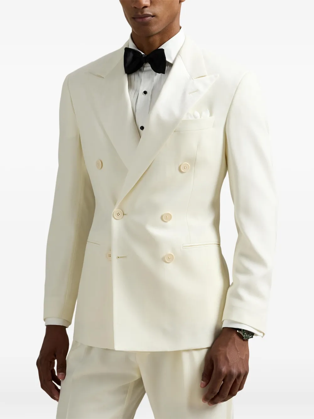 Polo Ralph Lauren double-breasted wool suit Wit