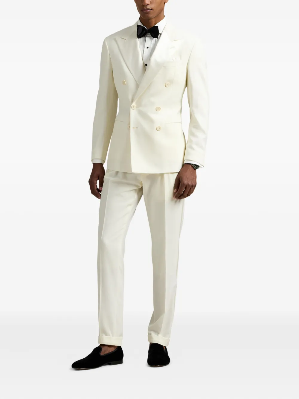 Polo Ralph Lauren double-breasted wool suit Wit