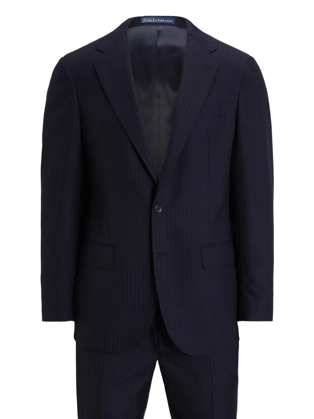 Polo Ralph Lauren pinstriped single-breasted suit Blauw