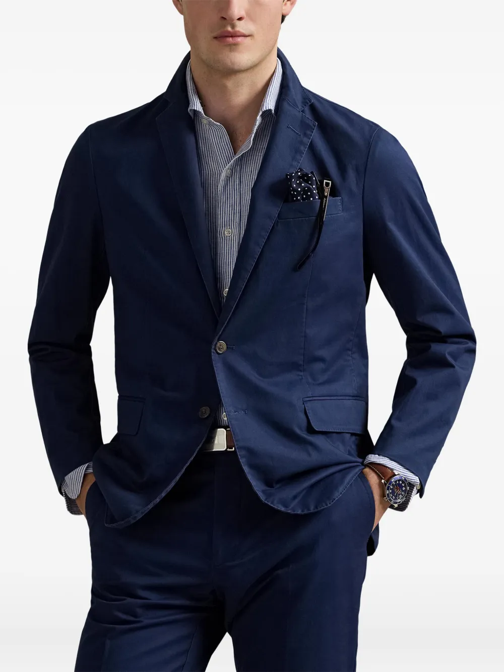 Polo Ralph Lauren single-breasted blazer Blauw