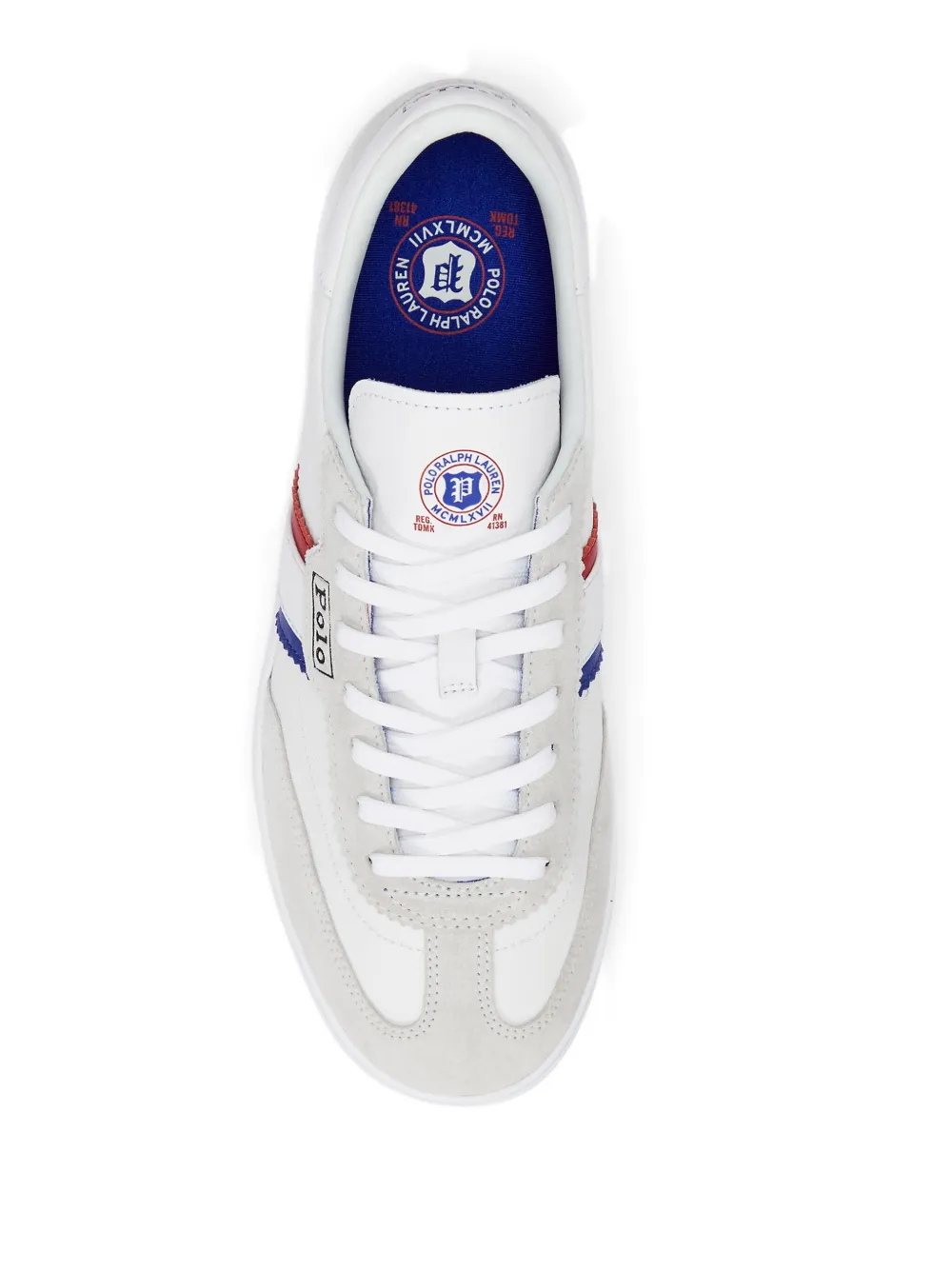 Polo Ralph Lauren Low-top leren sneakers Grijs