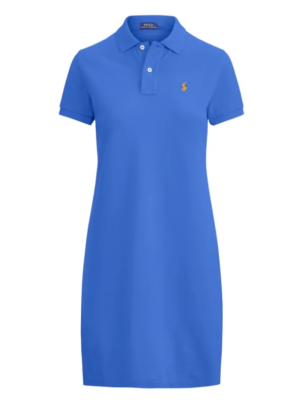 Polo Ralph Lauren ショートスリーブ ポロワンピース | ブルー
