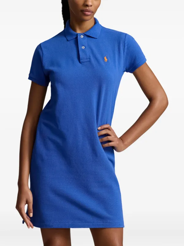 Polo Ralph Lauren Polo short-sleeve Dress Blue FARFETCH NZ
