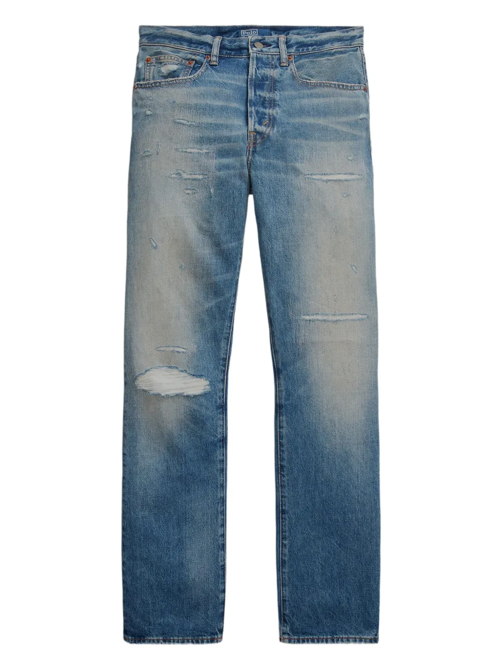 Polo Ralph Lauren Gerafelde jeans Blauw