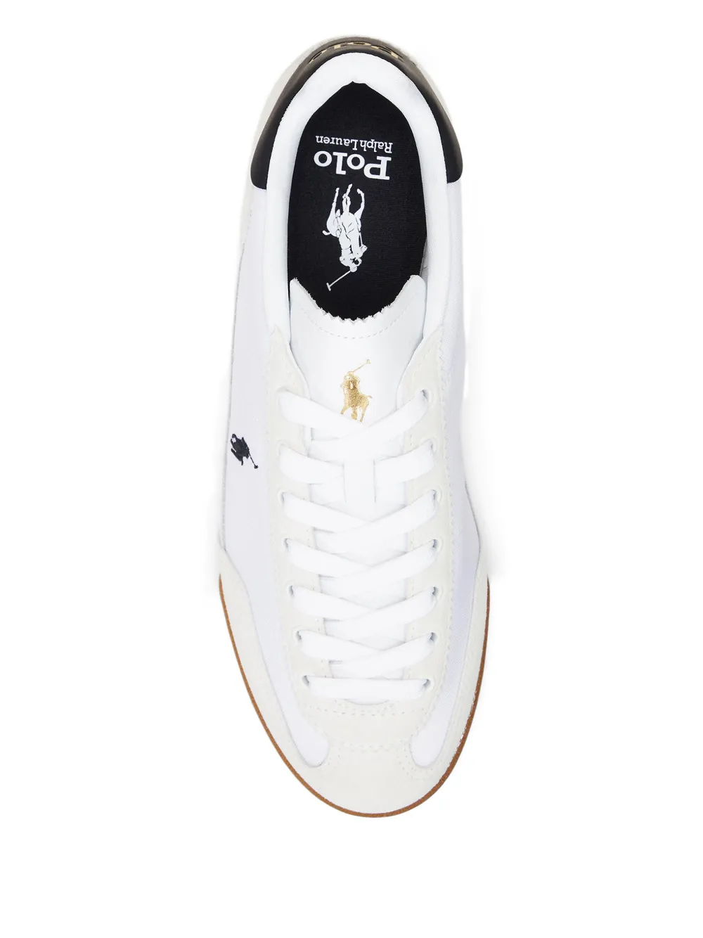Polo Ralph Lauren suede-leather low-top sneakers White