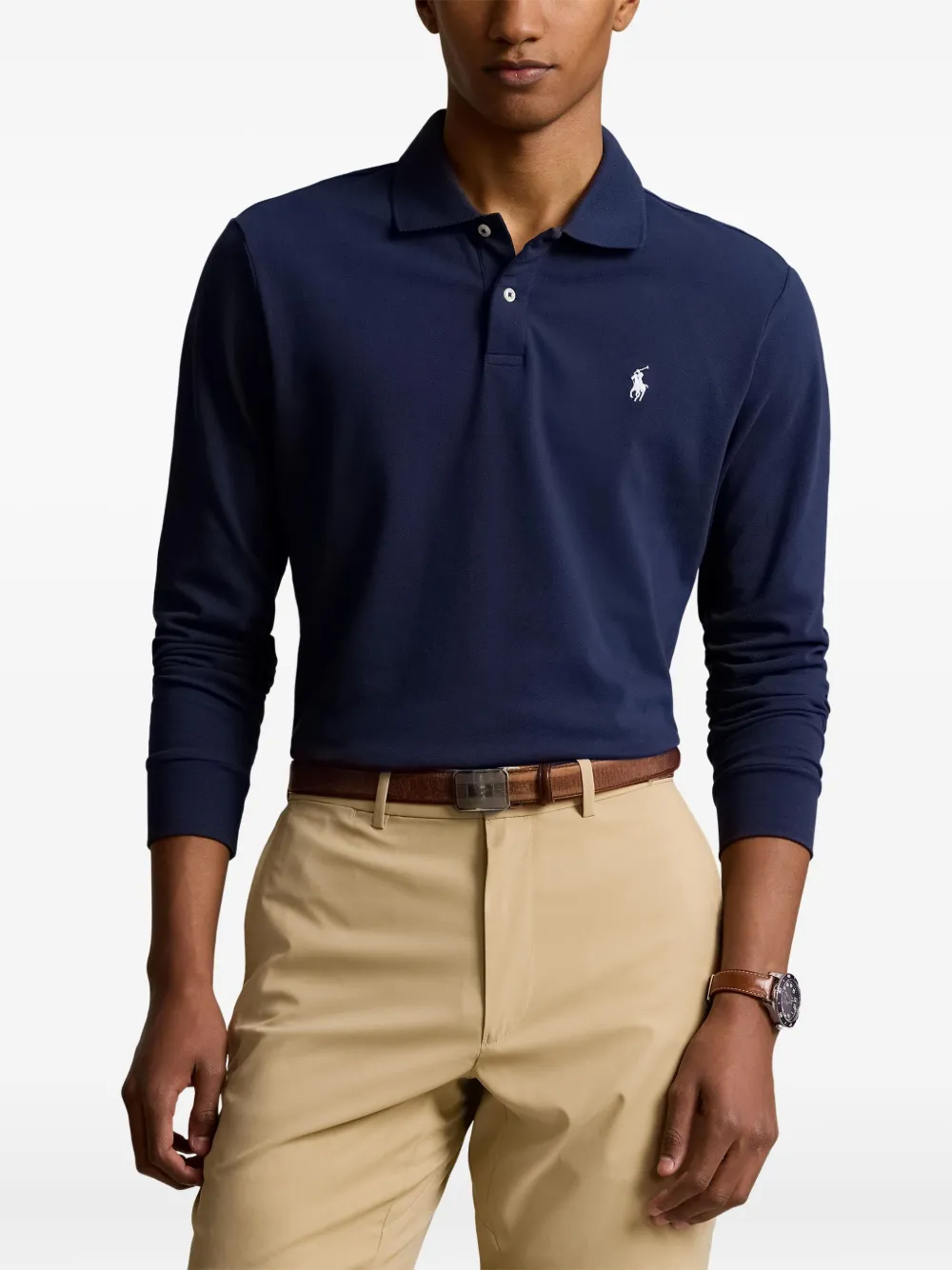 Polo Ralph Lauren Poloshirt met lange mouwen Blauw