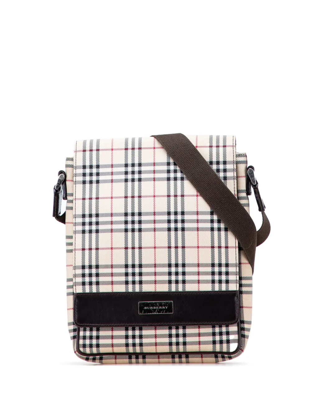 Burberry Pre-Owned 2000-2017 House Check Canvas Flap crossbody bag | Brown | Image 1