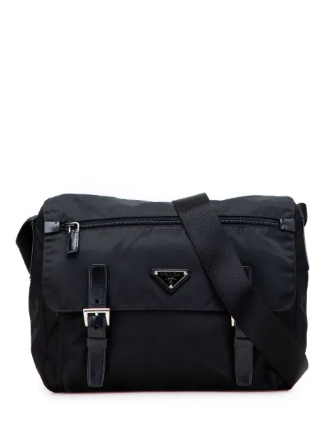 Prada Pre-Owned 2013-2025 Tessuto Zip Double Buckle Messenger Bag crossbody bag