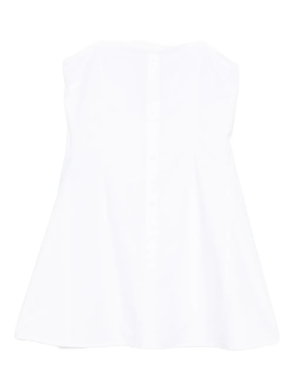 Coperni halterneck button-front dress - Bianco