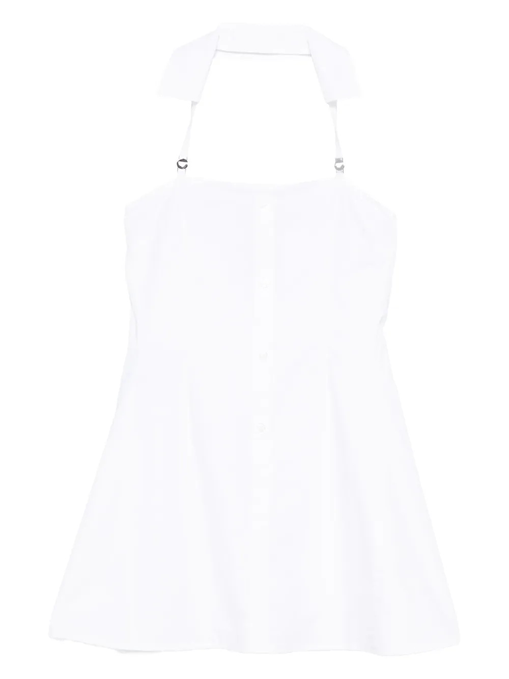 Coperni halterneck button-front dress | White | Image 1