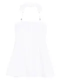 Coperni halterneck button-front dress - White