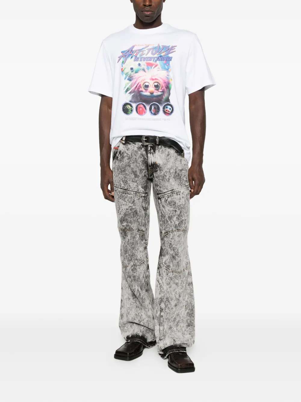 Martine Rose graphic-print cotton t-shirt - Wit