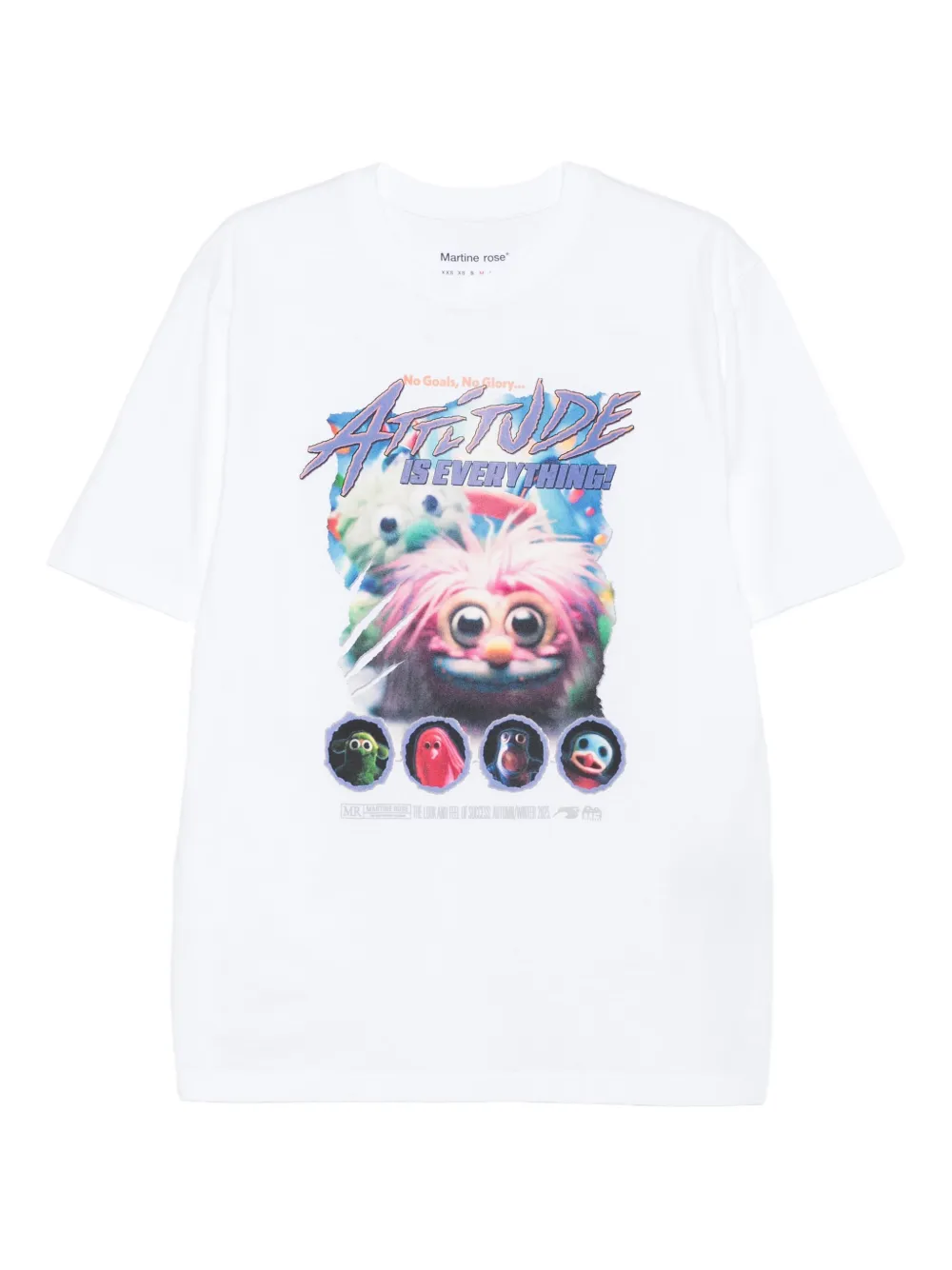 Martine Rose graphic-print cotton t-shirt | White | Image 1