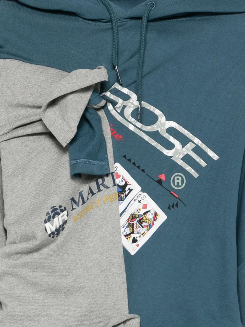 Martine Rose Collage hoodie Grijs