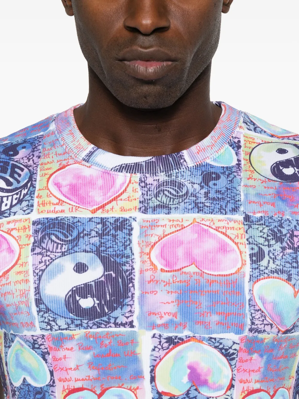 Martine Rose Graphic-print T-shirt In Multi