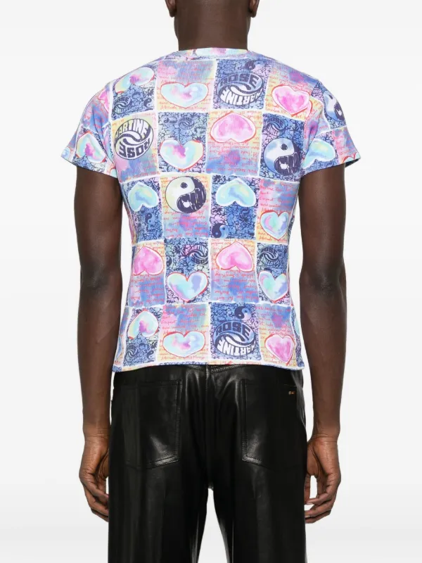 Martine Rose グラフィック Tシャツ | ブルー | FARFETCH JP
