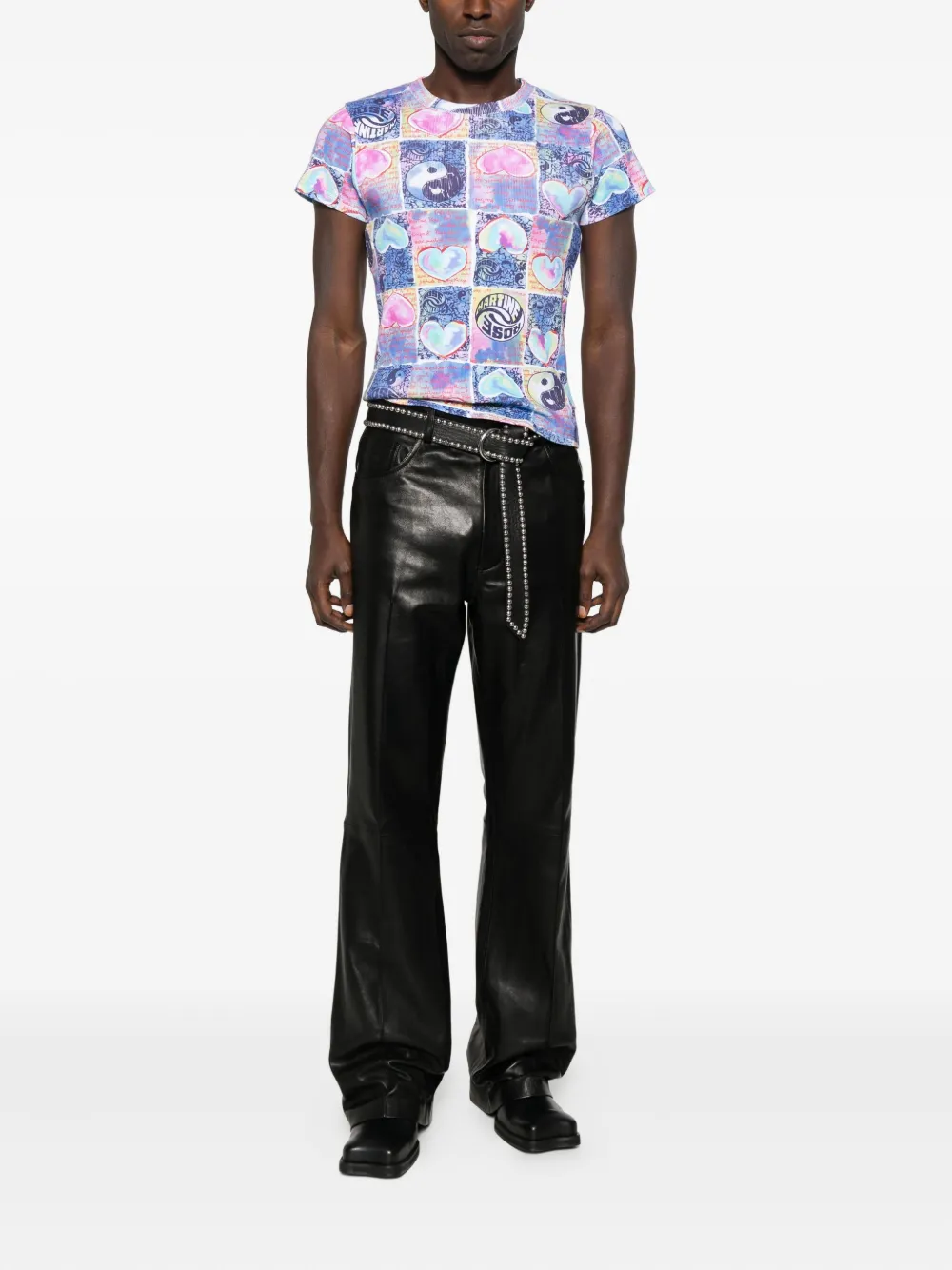 Martine Rose graphic-print t-shirt - Blauw