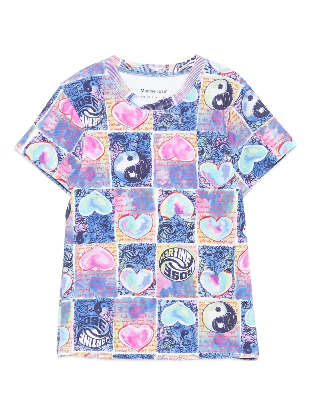 Martine Rose graphic-print t-shirt | Blue | Image 1