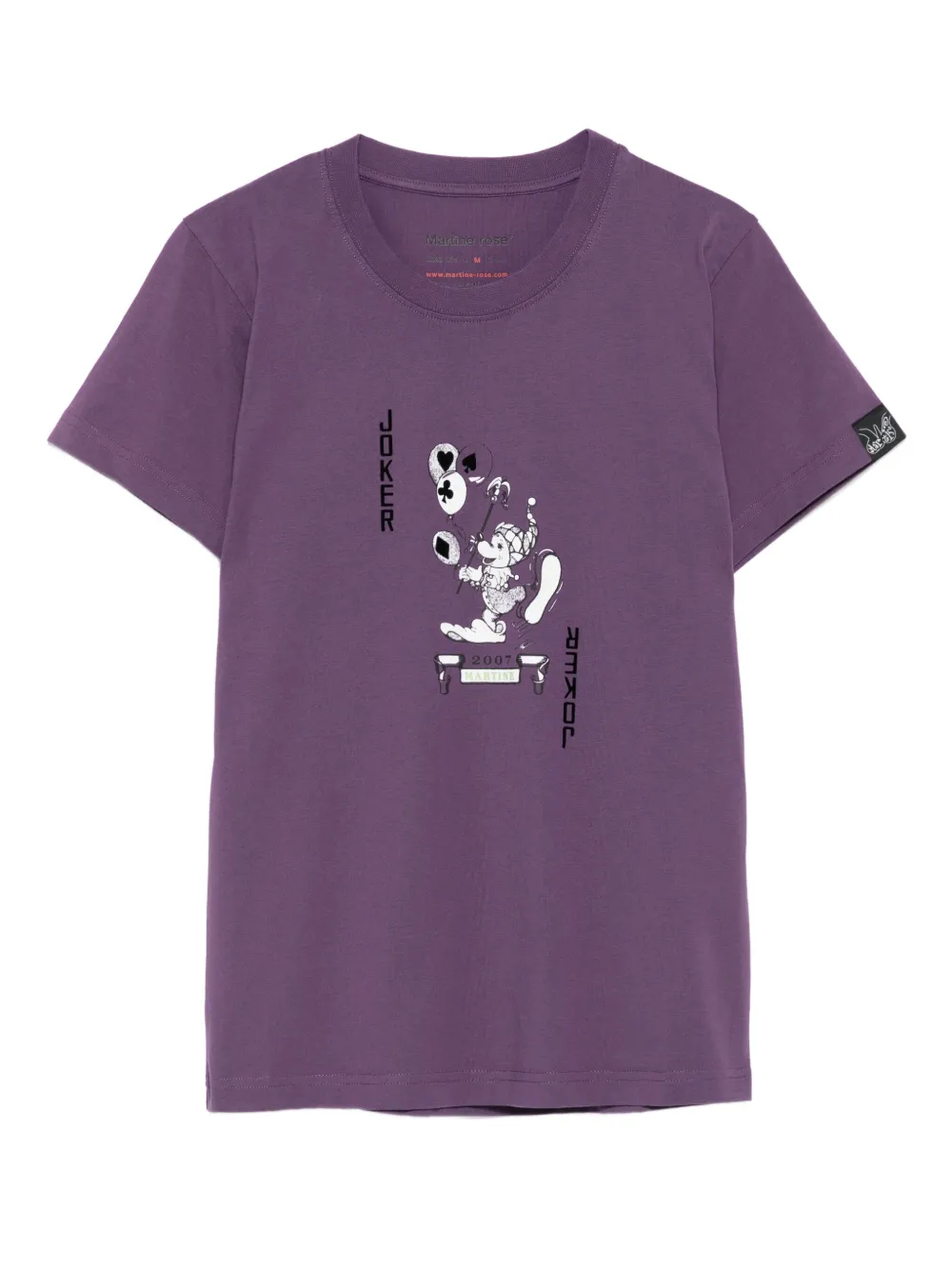 Martine Rose graphic-print cotton t-shirt | Purple | Image 1