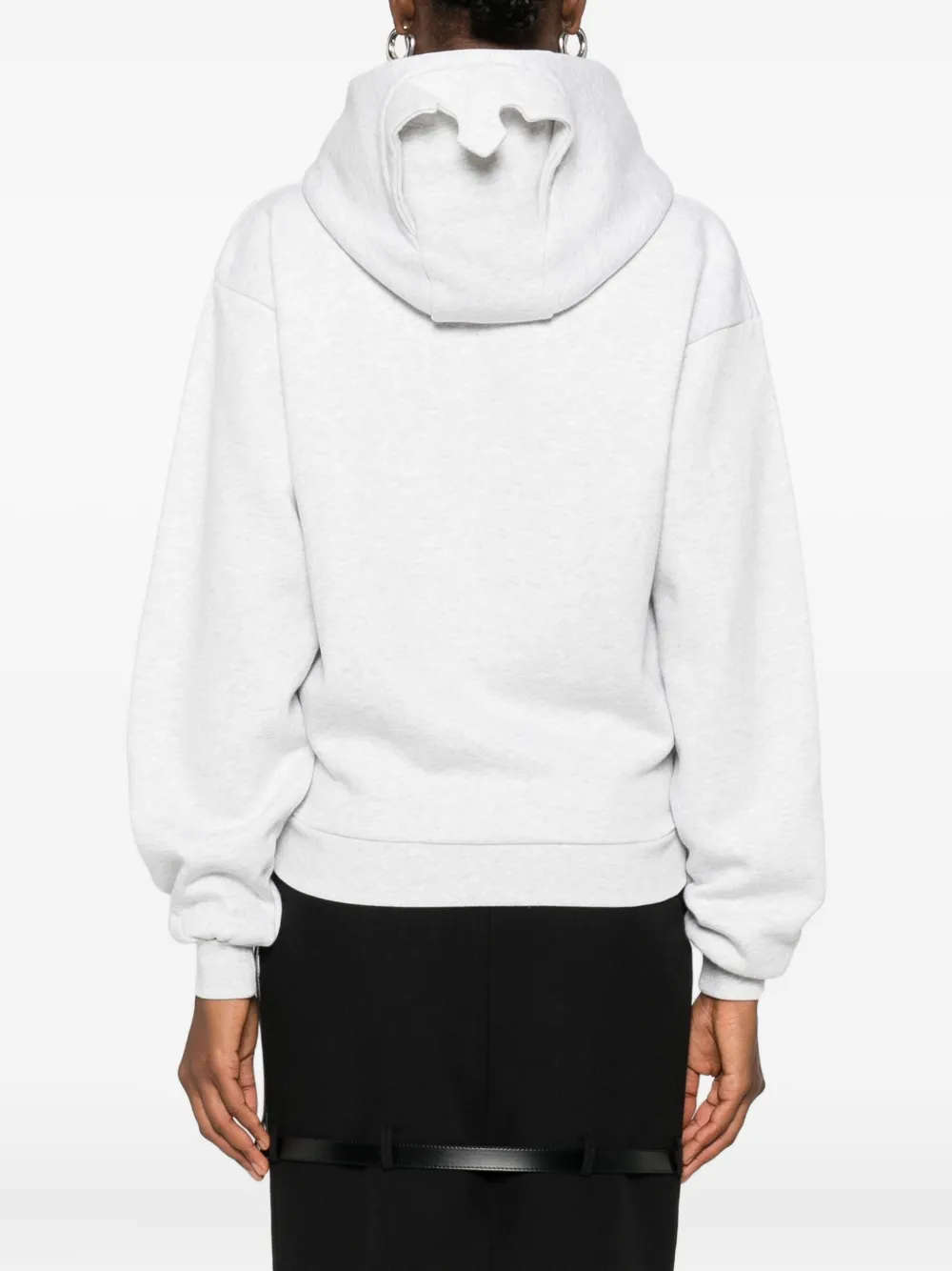 Coperni X Disney Crown Zip-up Hoodie In Gray