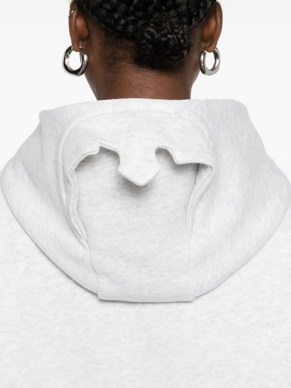 Coperni X Disney Crown Zip-up Hoodie In Gray