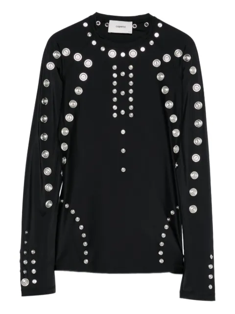 Coperni metal-embellished long-sleeve t-shirt