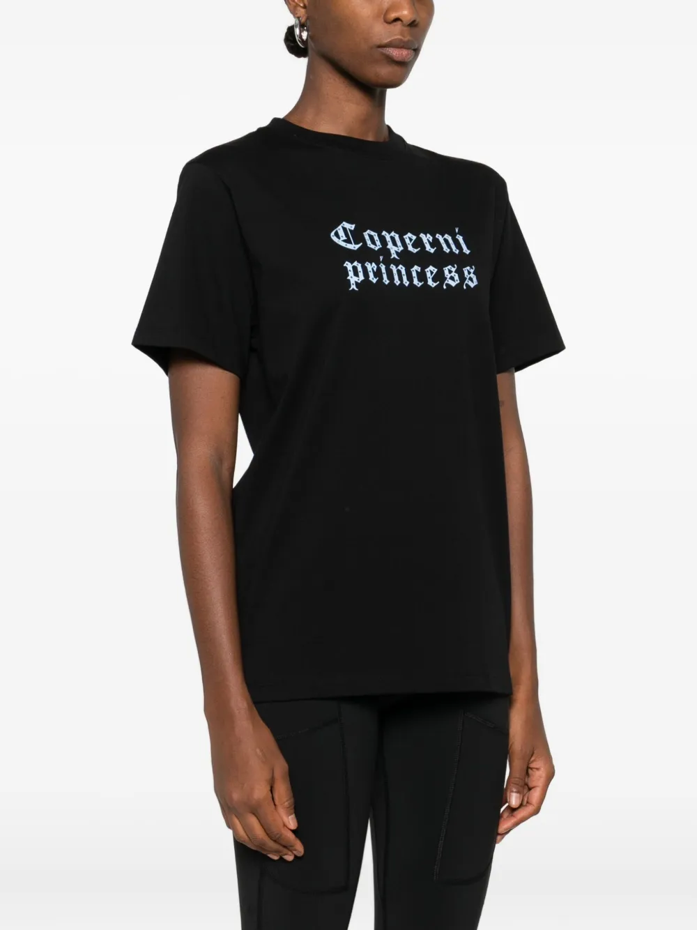 Coperni Disney Collaboration Princess Boxy T-shirt In Black